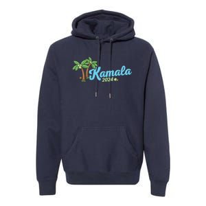 Kamala Harris Coconut Tree 2024 Democrat For President Premium Hoodie