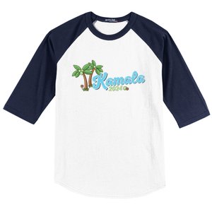 Kamala Harris Coconut Tree 2024 Democrat For President Baseball Sleeve Shirt