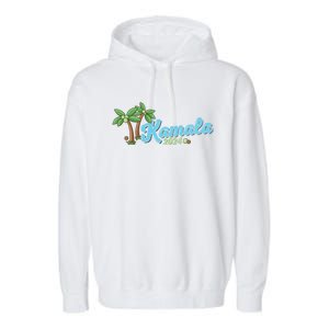 Kamala Harris Coconut Tree 2024 Democrat For President Garment-Dyed Fleece Hoodie