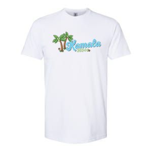 Kamala Harris Coconut Tree 2024 Democrat For President Softstyle CVC T-Shirt