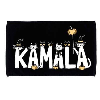 Kamala Halloween Cat Lover Witch Name Design Microfiber Hand Towel