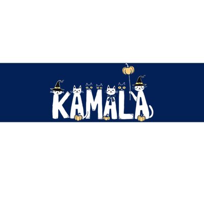 Kamala Halloween Cat Lover Witch Name Design Bumper Sticker