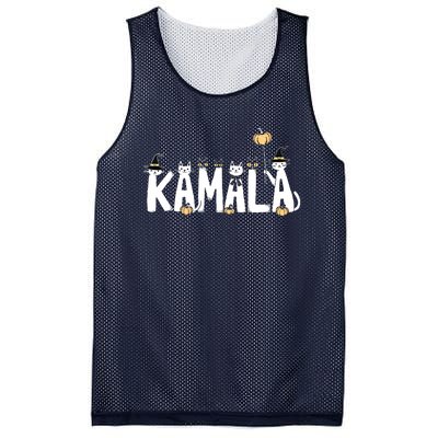 Kamala Halloween Cat Lover Witch Name Design Mesh Reversible Basketball Jersey Tank