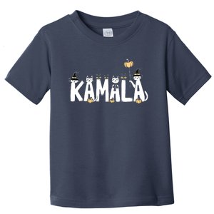 Kamala Halloween Cat Lover Witch Name Design Toddler T-Shirt