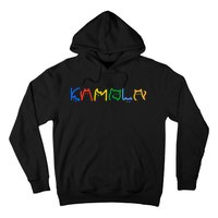 Kamala Harris Cat Lettering Funny Cat Ladies For Kamala Hoodie