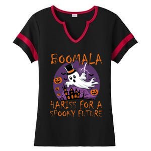 Kamala Halloween Costume For Trump Supporter 2024 Ladies Halftime Notch Neck Tee