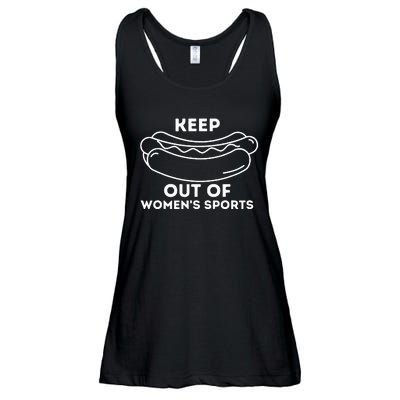 Keep Hot Dogs Out Of Sports Trump Supporters Ladies Essential Flowy Tank