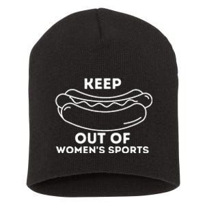 Keep Hot Dogs Out Of Sports Trump Supporters Short Acrylic Beanie