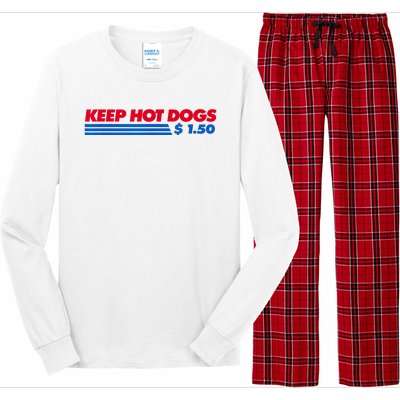 Keep Hot Dogs $1.50 Dollars Long Sleeve Pajama Set