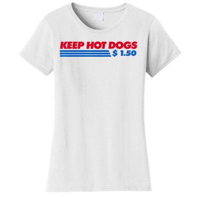 Keep Hot Dogs $1.50 Dollars Women's T-Shirt