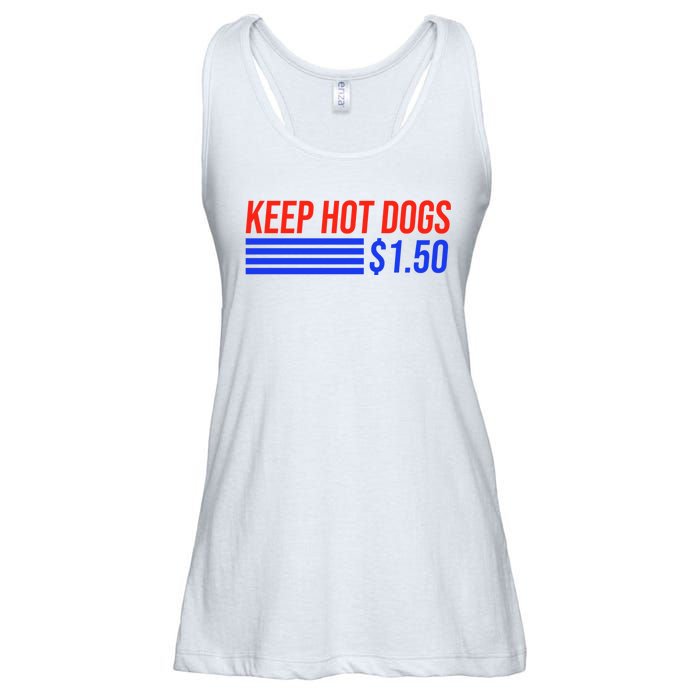 Keep Hot Dogs $1.50 Dollars Ladies Essential Flowy Tank