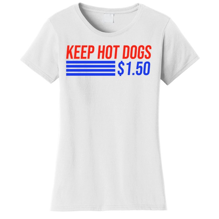 Keep Hot Dogs $1.50 Dollars Women's T-Shirt