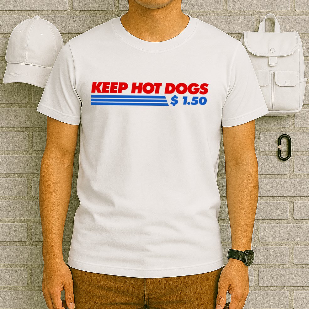 Keep Hot Dogs $1.50 Dollars T-Shirt