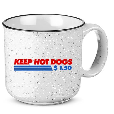 Keep Hot Dogs $1.50 Dollars 15oz Campfire Ceramic Mug