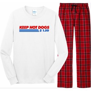 Keep Hot Dogs $1.50 Dollars Long Sleeve Pajama Set