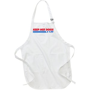 Keep Hot Dogs $1.50 Full-Length Apron With Pockets