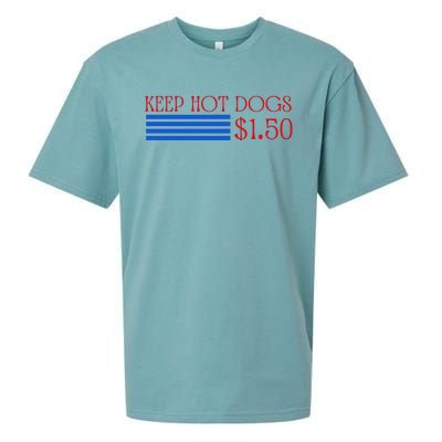 Keep Hot Dogs At 1.50 Dollars Sueded Cloud Jersey T-Shirt