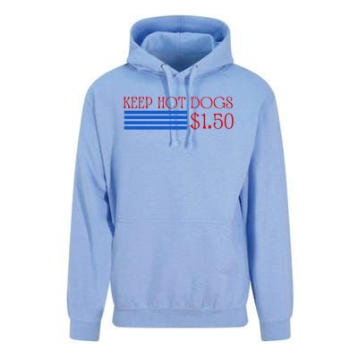 Keep Hot Dogs At 1.50 Dollars Unisex Surf Hoodie