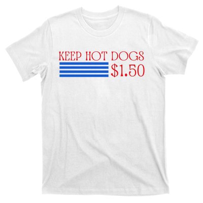 Keep Hot Dogs At 1.50 Dollars T-Shirt