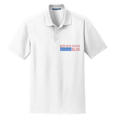 Keep Hot Dogs At 1.50 Dollars Dry Zone Grid Polo