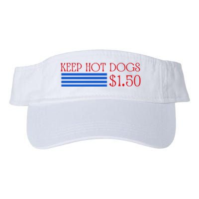 Keep Hot Dogs At 1.50 Dollars Valucap Bio-Washed Visor