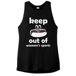 Keep Hot Dogs Out Of Sports Trump Fans Ladies PosiCharge Tri-Blend Wicking Tank