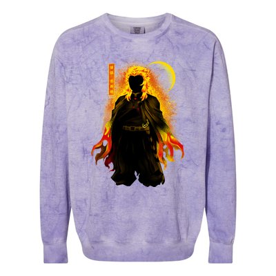 Kyojuro Hashira Dark Shadow Colorblast Crewneck Sweatshirt