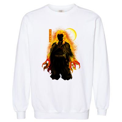 Kyojuro Hashira Dark Shadow Garment-Dyed Sweatshirt