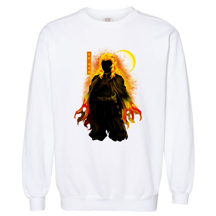 Kyojuro Hashira Dark Shadow Garment-Dyed Sweatshirt