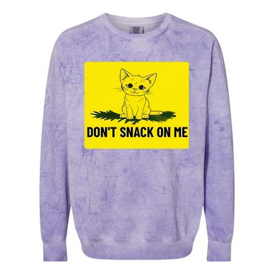 Kamala Harris DonT Snack On Me Colorblast Crewneck Sweatshirt