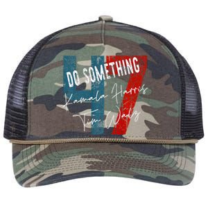 Kamala Harris Do Something Harris Walz Do Something Premium Retro Rope Trucker Hat Cap