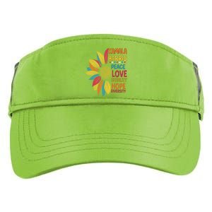 Kamala Harris Diversity Peace And Equality Gift Adult Drive Performance Visor