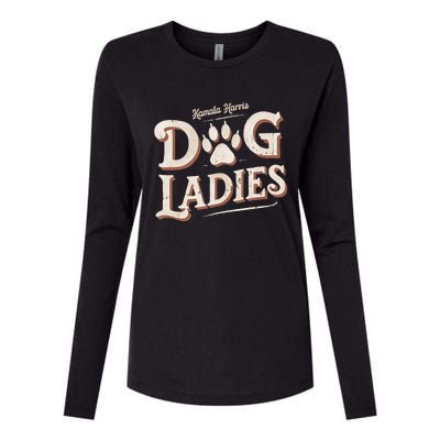 Kamala Harris Dog Ladies Womens Cotton Relaxed Long Sleeve T-Shirt