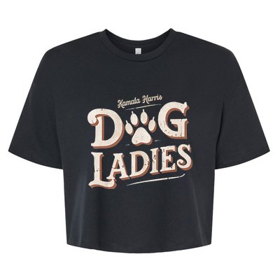 Kamala Harris Dog Ladies Bella+Canvas Jersey Crop Tee