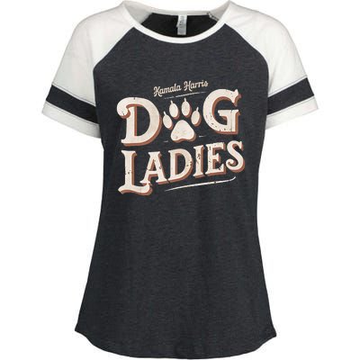 Kamala Harris Dog Ladies Enza Ladies Jersey Colorblock Tee