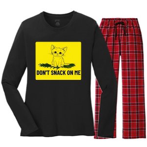 Kamala Harris DonT Snack On Me Women's Long Sleeve Flannel Pajama Set 