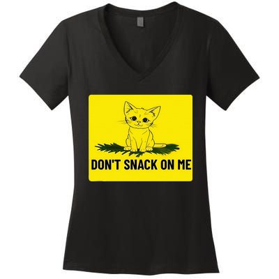 Kamala Harris DonT Snack On Me Women's V-Neck T-Shirt