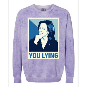 Kamala Harris Debate 2024 Colorblast Crewneck Sweatshirt