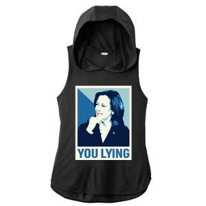 Kamala Harris Debate 2024 Ladies PosiCharge Tri-Blend Wicking Draft Hoodie Tank