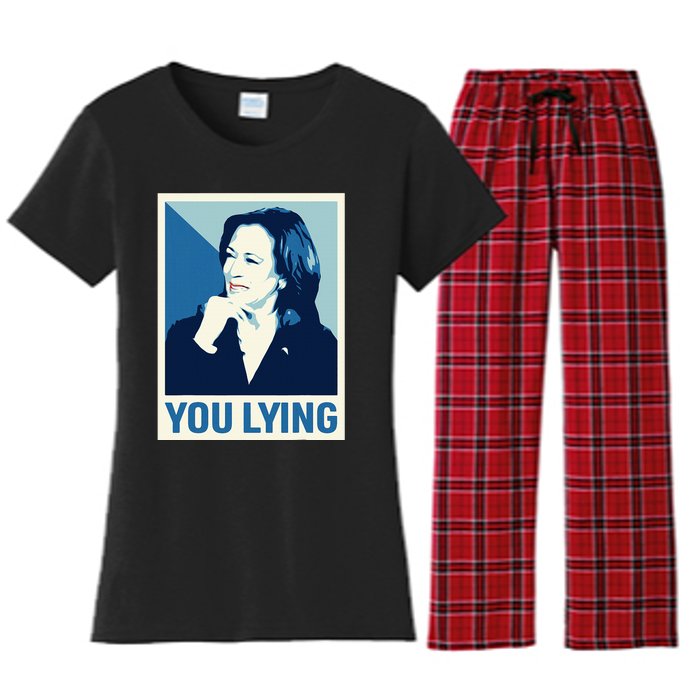 Kamala Harris Debate 2024 Women's Flannel Pajama Set