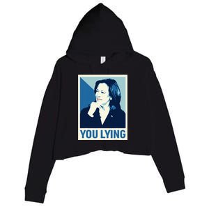 Kamala Harris Debate 2024 Crop Fleece Hoodie