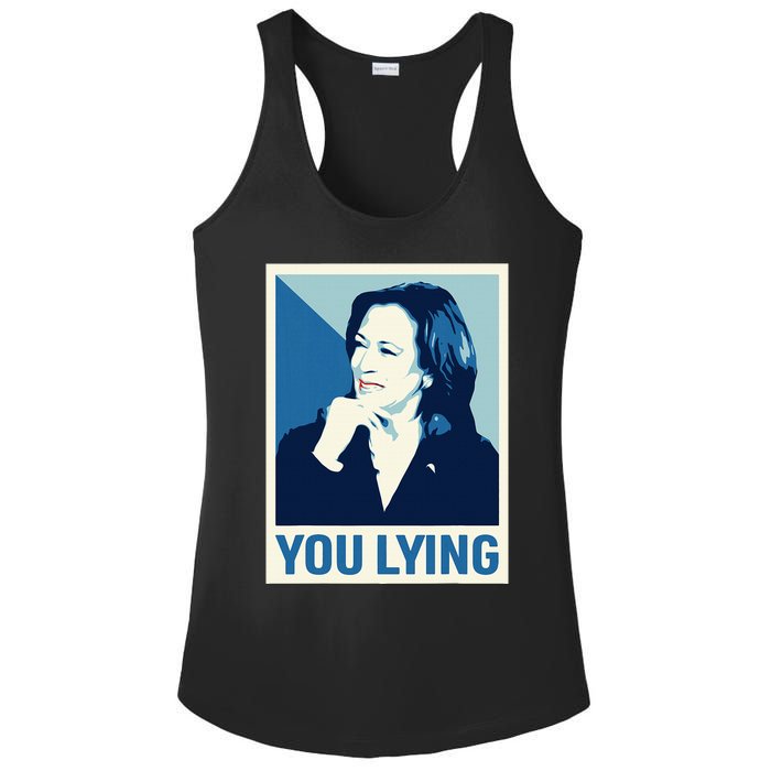 Kamala Harris Debate 2024 Ladies PosiCharge Competitor Racerback Tank