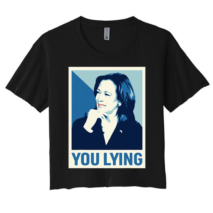 Kamala Harris Debate 2024 Women's Crop Top Tee