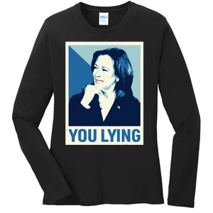 Kamala Harris Debate 2024 Ladies Long Sleeve Shirt