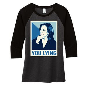 Kamala Harris Debate 2024 Women's Tri-Blend 3/4-Sleeve Raglan Shirt