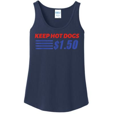 Keep Hot Dogs $1.50 Ladies Essential Tank