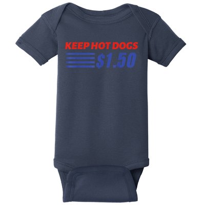 Keep Hot Dogs $1.50 Baby Bodysuit