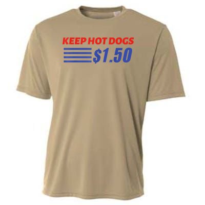 Keep Hot Dogs $1.50 Cooling Performance Crew T-Shirt