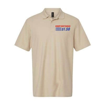 Keep Hot Dogs $1.50 Softstyle Adult Sport Polo