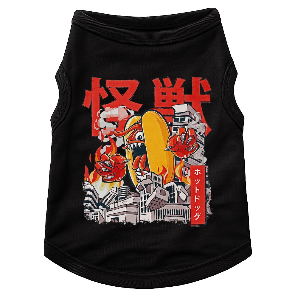 Kaiju Hot Dog Japanese Anime Monster Hotdog Doggie Tank
